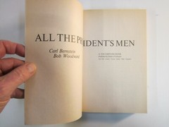All the President’s Men Woodward Bernstein 1974/1994 Watergate Deep Throat