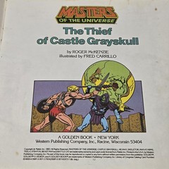 Vintage Masters of the Universe The Thief of Castle Grayskull Golden Book 1983