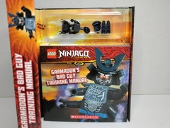 LEGO Ninjago: Hardcover Garmadon’s Bad Guy Training Manual With Minifigure NOS