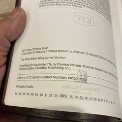 KJV ULTRA THNLINE BIBLE RED LETTER BURGUNDY BONDED LEATHER