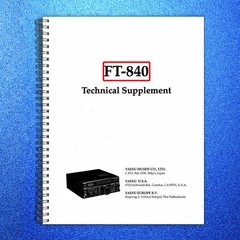 YAESU FT-840 HF Transceiver Service Manual – BOUND – COVERS – XL FOLDOUT PAGES