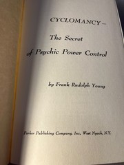 Vintage Cyclomancy The Secret of Psychic Power Control Frank Rudolph Young Book