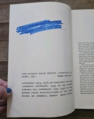 1961. Ulysses by James Joyce | Corrected Edition HC by Random House Ex-Library