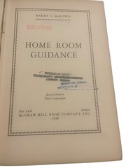 Home Room Guidance Harry C. McKown 1946 2nd Edition Education McGraw-Hill