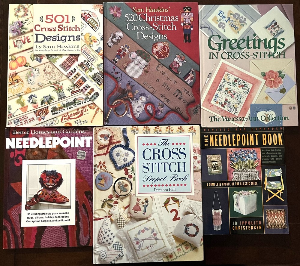 CROSS STITCH / NEEDLEPOINT BOOKS – YOU PICK – Techniques, Patterns, Instructions
