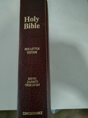 Holy Bible Concordance King James Red Letter Edition
