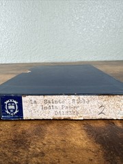 FRENCH DARBY BIBLE – LA SAINTE BIBLE 1960 – PEBBLED LEATHER – INDIA PAPER – NF