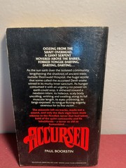 The Accursed by Paul Boorstin (1978) Vintage Signet Horror Paperback Book