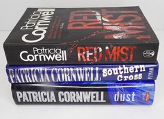 Patricia Cornwell Lot of 3 First Print Novels Scarpetta Hammer Mist Dust Cross