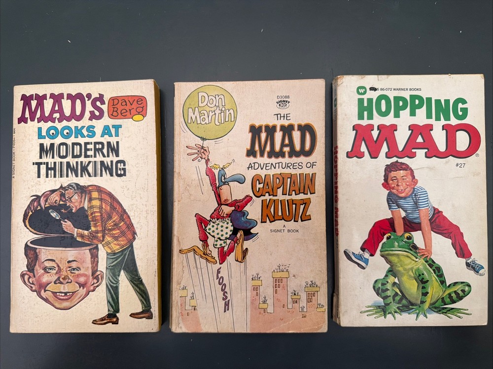 MAD Magazine Books Signet Paperbacks Lot Of Three (3) from 1960s
