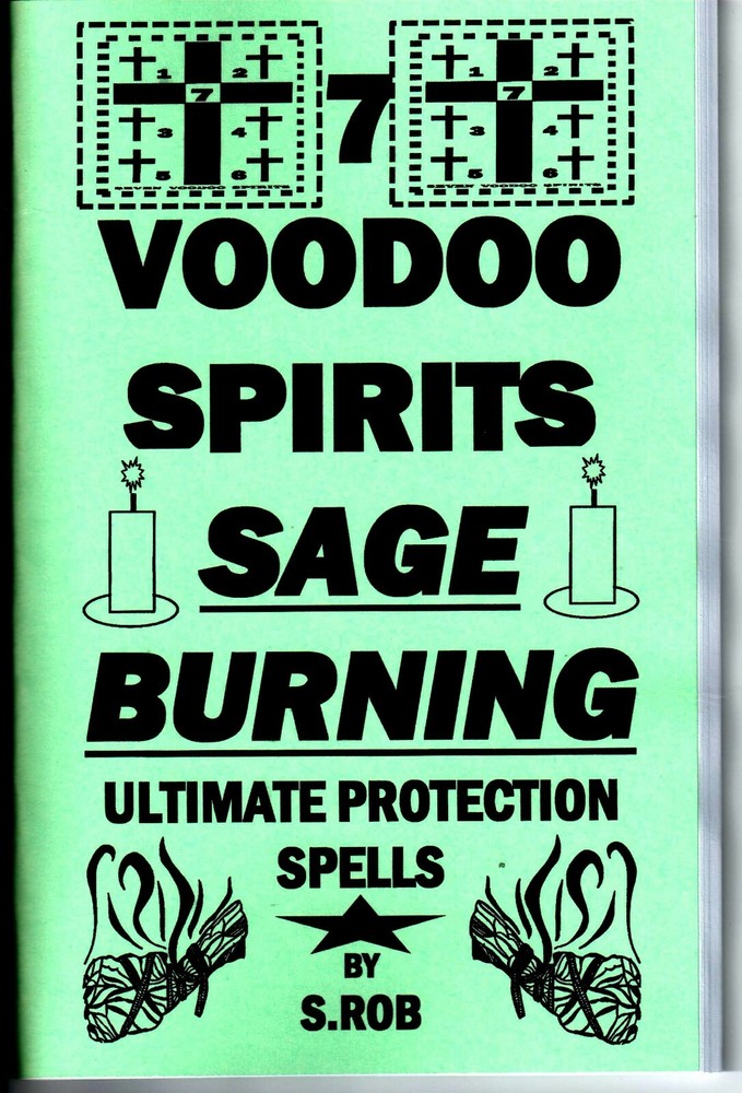 7 VOODOO SPIRITS SAGE BURNING ULTIMATE PROTECTION 72 page staple bound book