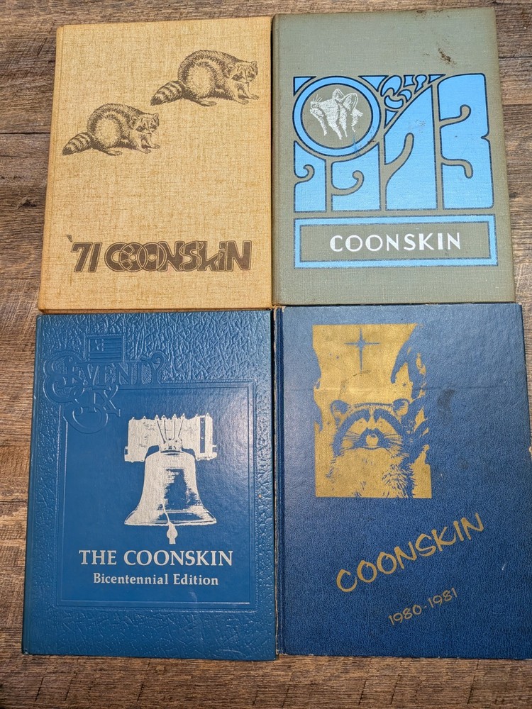 CHOICE Frisco TX Coonskin School Yearbook Annual 1971, 1973, 1976, 1981 Vintage