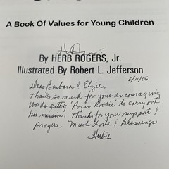Roger Robbie Discovers Dr. J’s Secrets Signed Book Herb Rogers Jr 2006 Autograph