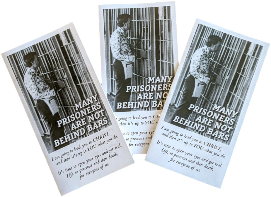 „Behind Bars” Gospel Tract- Evangelism – Biblical teaching $11.99 -3 x 4.5 in