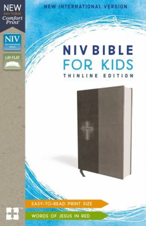 NIV Bible for Kids Red Letter Thinline Edition [Grey] Leather Zon