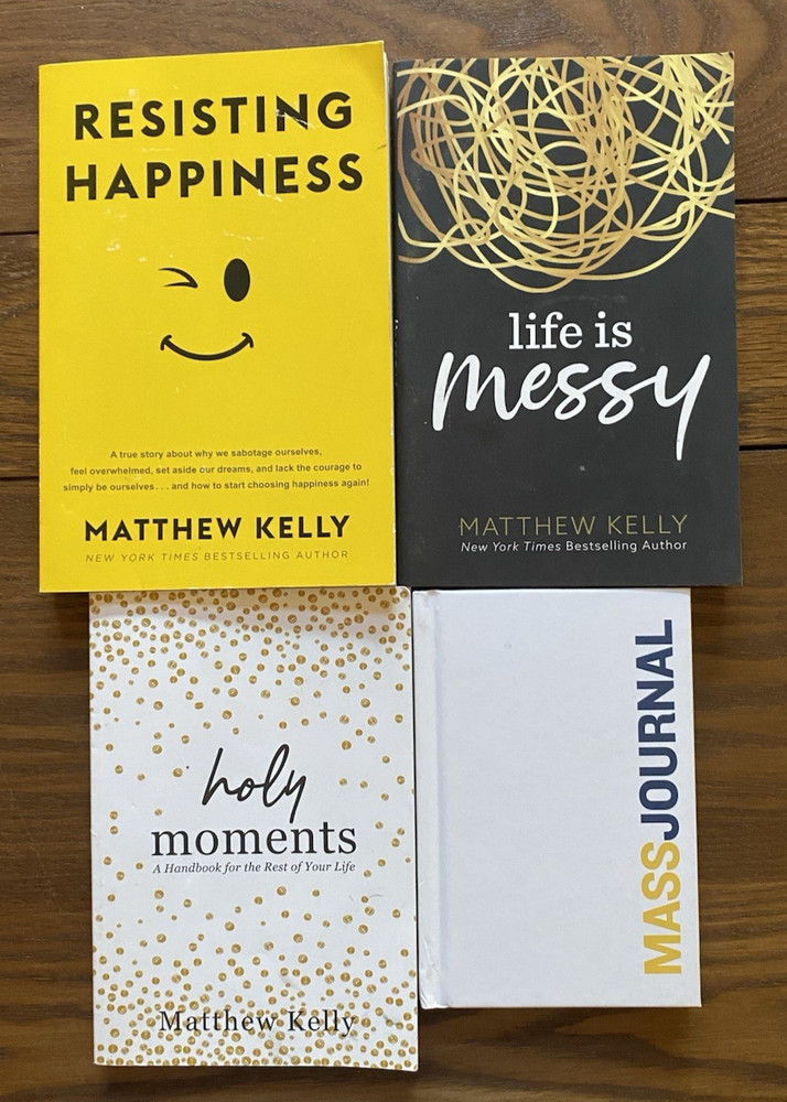 Matthew Kelly Lot 4 Mass Journal Holy Moments Resisting Happiness Catholic
