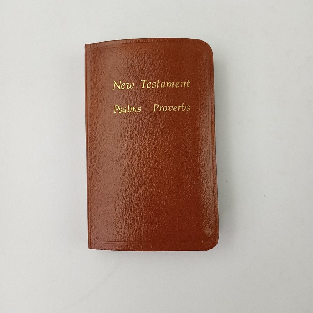 1968 KJV Pocket New Testament Psalms & Proverbs National Bible Press MISPRINT!