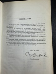 1979 Rex Humbard Prophecy Bible KJV Black Genuine Leather