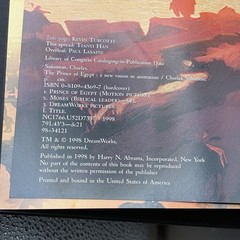 The Prince of Egypt A New Vision in Animation Charles Solomon 1998 Dreamworks HC