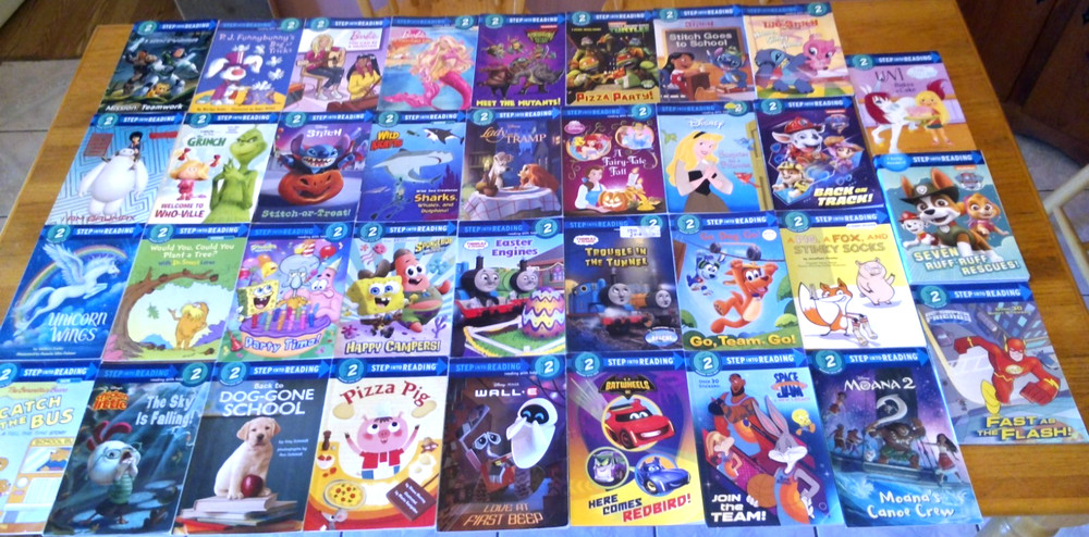 35 CHILDREN’S STEP INTO READING READERS READING WITH HELP STEP 2 – LOT