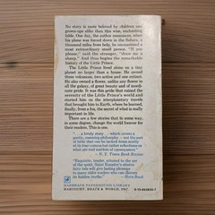 1971. The Little Prince Paperback By Antoine de Saint Exupery | Illustrated PB