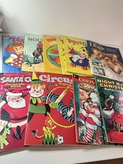 Vintage Coloring Book Lot 60s 70s VTG CHRISTMAS | Birds | Big Whooper | UNUSED