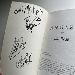 ANGLES by JIM ROSE Circus Paperback Signed Bebe Lifto Rubber Dude + Snake Oil