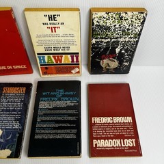 Fredric Brown Vintage Paperback Book Lot 1950s, 60s, 80s Sci Fi