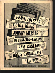 FAMOUS – 88 Pages of Song Hits 1954 Songbook – Famous Music Corp.
