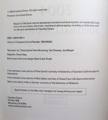 2004 Coach of the Year Clinics Football Manual Coaching Book