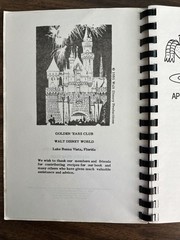 Walt Disney World Golden 'Ears Club Cook book Cookbook Favorite Recipes RARE