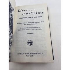 Lives of the Saints Illustrated Revised Edition Rev Hugo Hoever Catholic Book