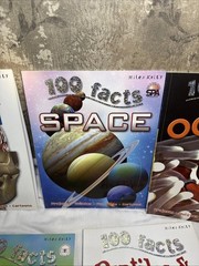 LOT OF 5 100 Facts Large Picture Book Miles Kelly Ages 7-11 Grade 1-5 Homeschool