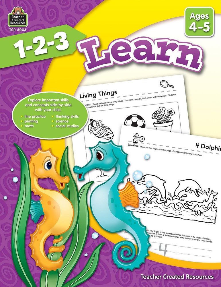 1-2-3 Learn, Ages 4-5 from Teacher Created Resources
