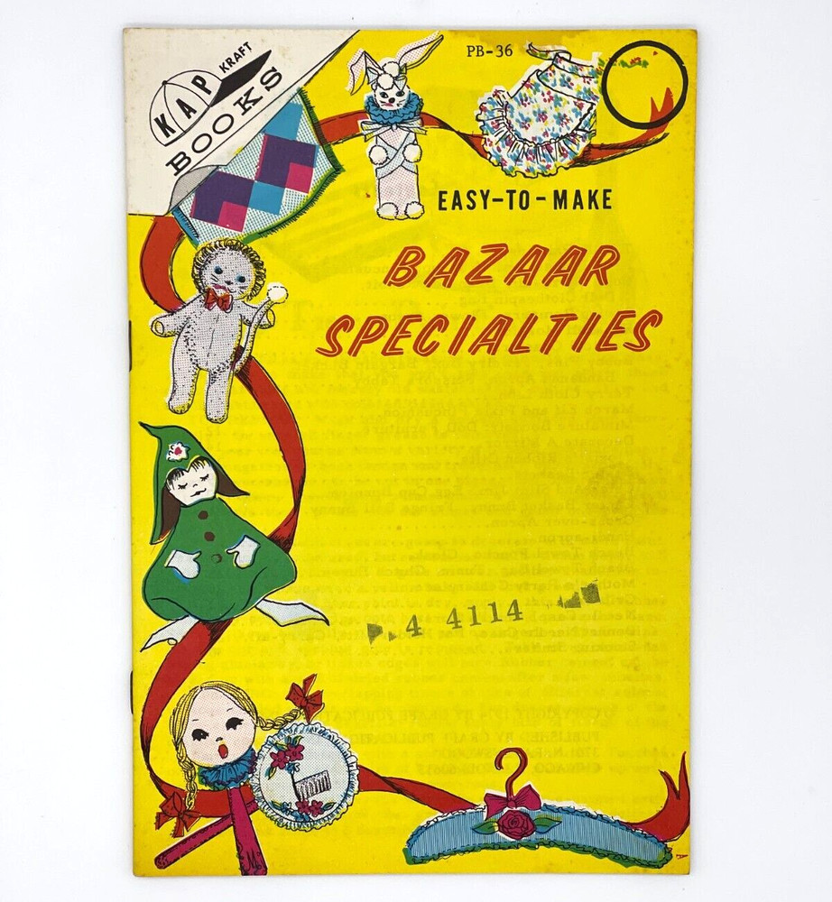 Bazaar Specialties Easy to Make Crafts by KAP Vintage 1974- 31 pages See Video