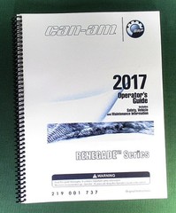 2017 Can-Am Renegade 570 Owner’s Manual: 180 Pages & Protective Covers!