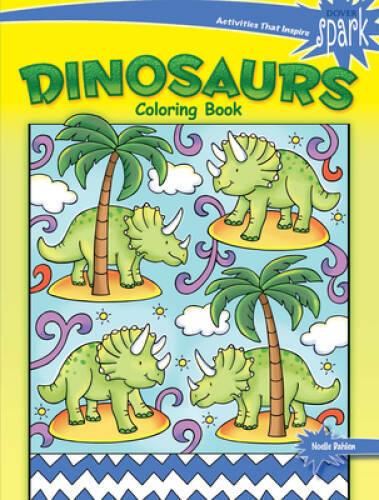 SPARK Dinosaurs Coloring Book (Dover Coloring Books) – Paperback – VERY GOOD