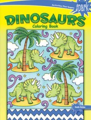 SPARK Dinosaurs Coloring Book (Dover Coloring Books) – Paperback – VERY GOOD