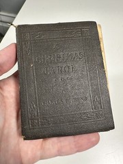 Little Leather Library – A CHRISTMAS CAROL Charles Dickens Antique Book 1920’s