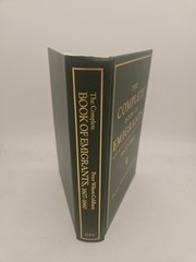 The Complete Book of Emigrants 1661 Thru 1699 Coldham 1998 HC VG Cond O3