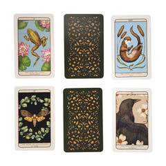 Woodland Wardens: 52-Card Oracle Deck & Guidebook by Jessica Roux Pre-Owned