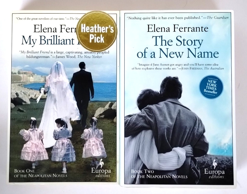 Lot Of 2 Neapolitan Novels By Elena Ferrante, Europa Editions Book 1-2
