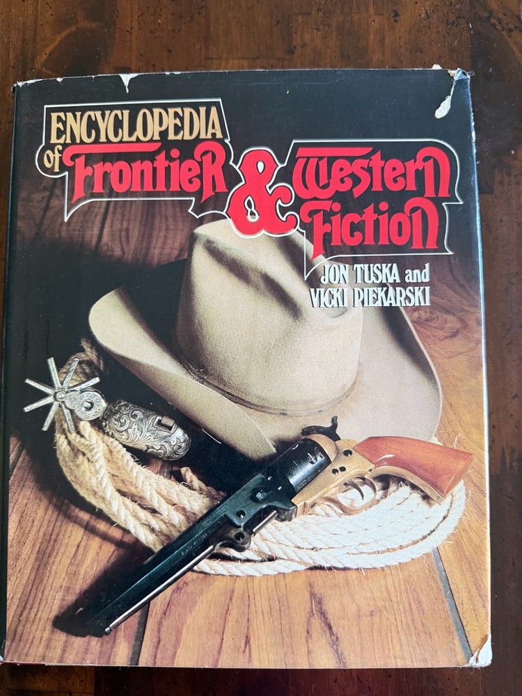 Encyclopedia of Frontier &Western Fiction 1983 Hardcover with DJ 1st Edition
