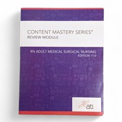 Content Mastery Series Review Module | RN Adult Medical Surgical Nursing Ed 11.0