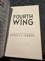 Rebecca Yarros Fourth Wing 2023 Hardcover First Edition C-100