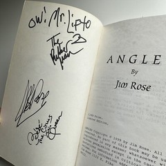ANGLES by JIM ROSE Circus Paperback Signed Bebe Lifto Rubber Dude + Snake Oil