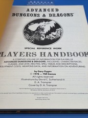 PLAYERS HANDBOOK 1979 RARE 3rd print! 1st Edition Dungeons & Dragons EXC!