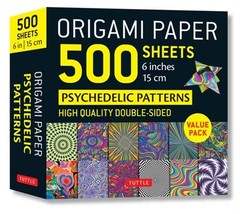 Origami Paper 500 Sheets Psychedelic Patterns 6 (15 CM): Tuttle Origami Paper: D