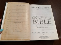 MAX LUCADO THE DEVOTIONAL HOLY BIBLE NCV 2003 HARDBACK NELSON FREE SHIPPING
