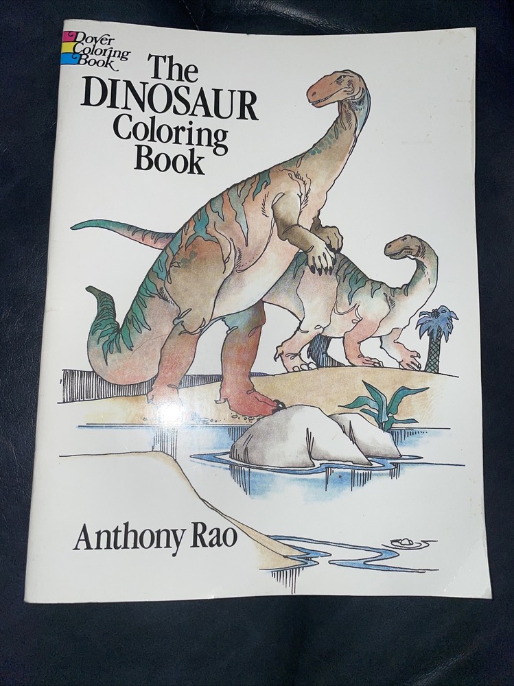 Dinosaur Coloring Book (Dover Nature Coloring Book) by Anthony Rao 90% Uncolored